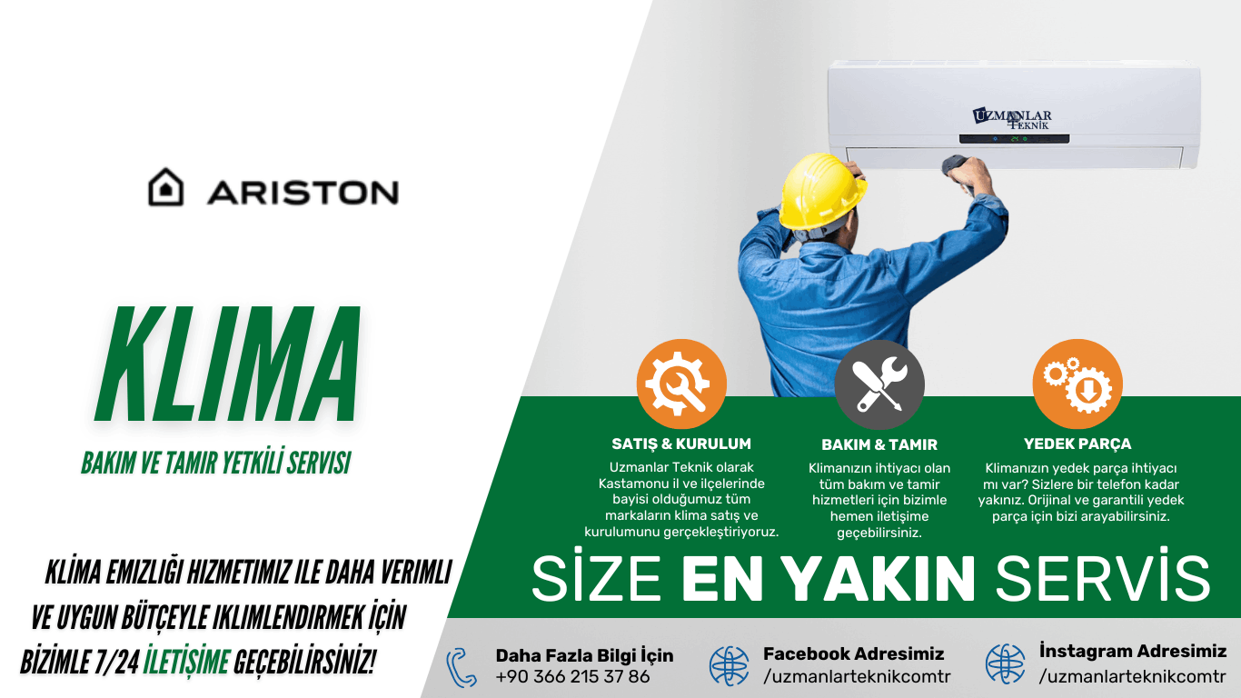 Uzmanlar Teknik Kastamonu Ariston Klima Yetkili Servisi